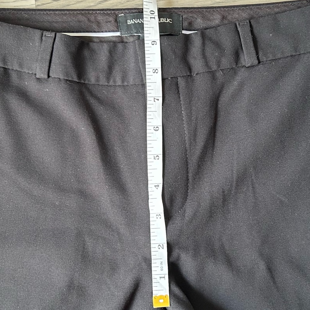 Banana Republic Avery Striped Tuxedo Pants Black White SZ 4 - Picture 10 of 10